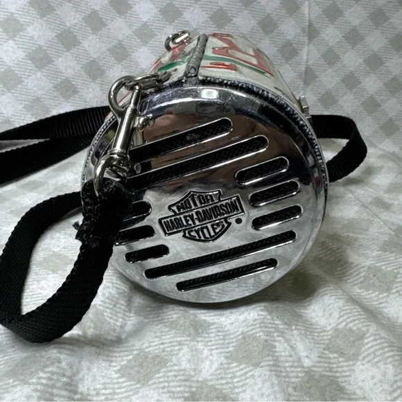 Rare Little Earth Florida License Plate Harley Davidson Barrel Purse Handbag - Picture 7 of 8